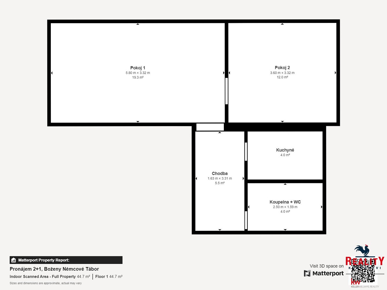 Byt 2+1 · 49 m² · Boženy Němcové, Tábor - 4
