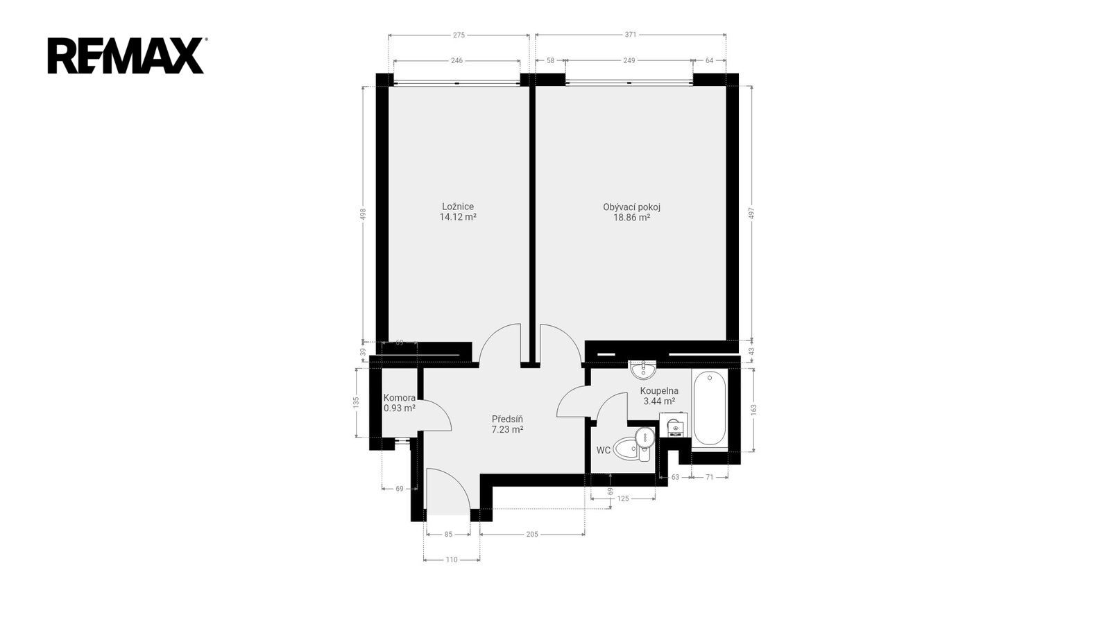 Byt 2+kk · 49 m² · Vrchlického 676, Praha Košíře - 3