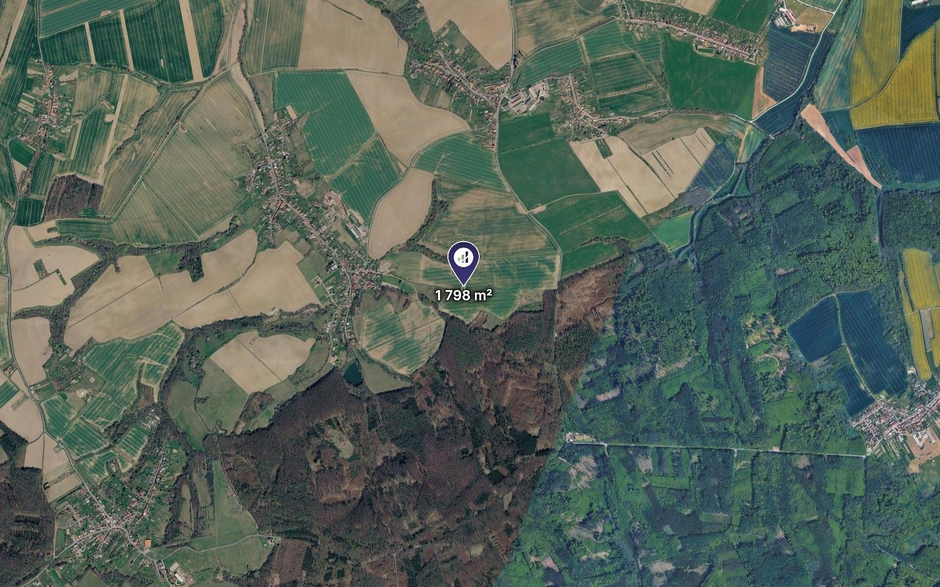 Zemědělské pozemky, Vrbka, 1 798 m² - 2