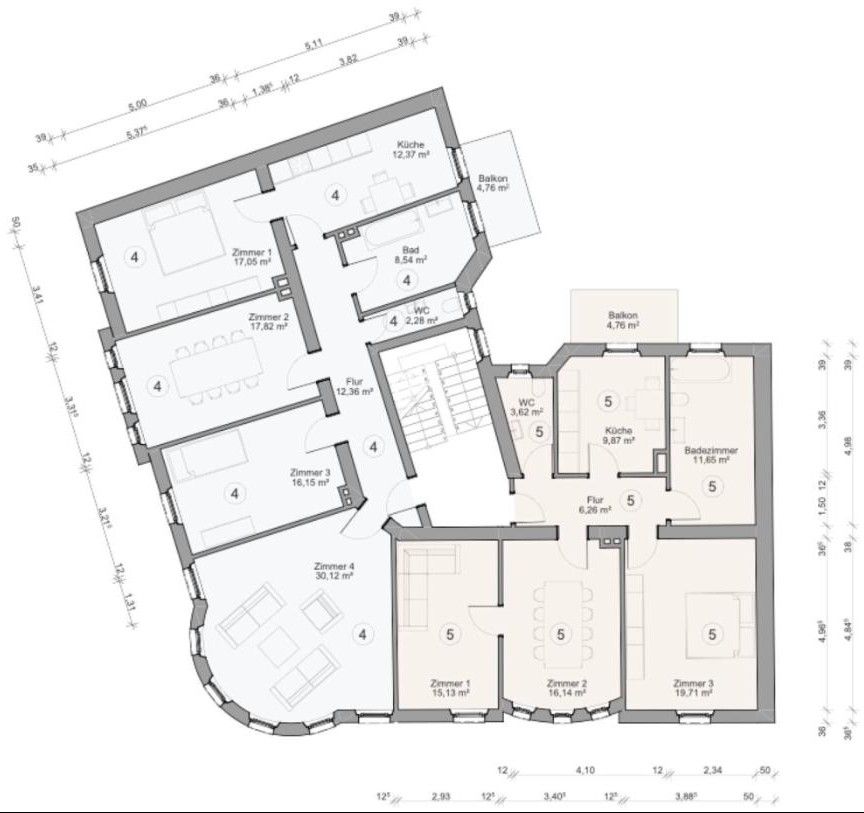 4+1, Flößaustraße 141 Fürth Fürth Bayern 90763, 120 m² - 2