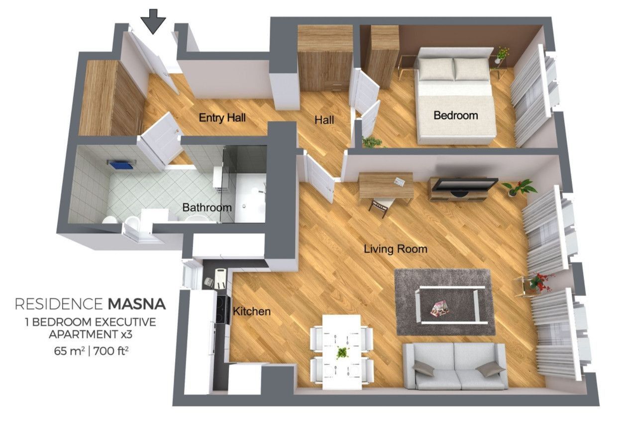 Byty, Masná, Praha - Staré Město, 65 m² - 1