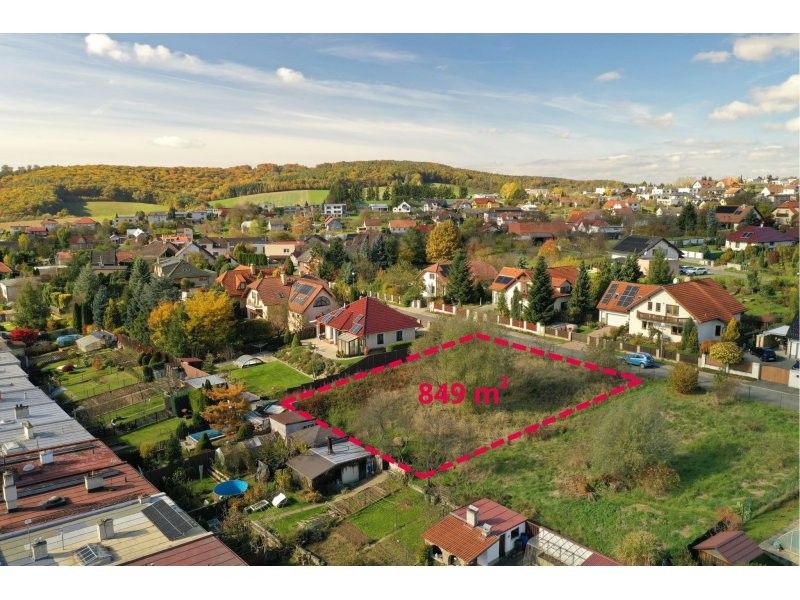 Prodej pozemek pro bydlení - Jabloňová, Zlín, 849 m²
