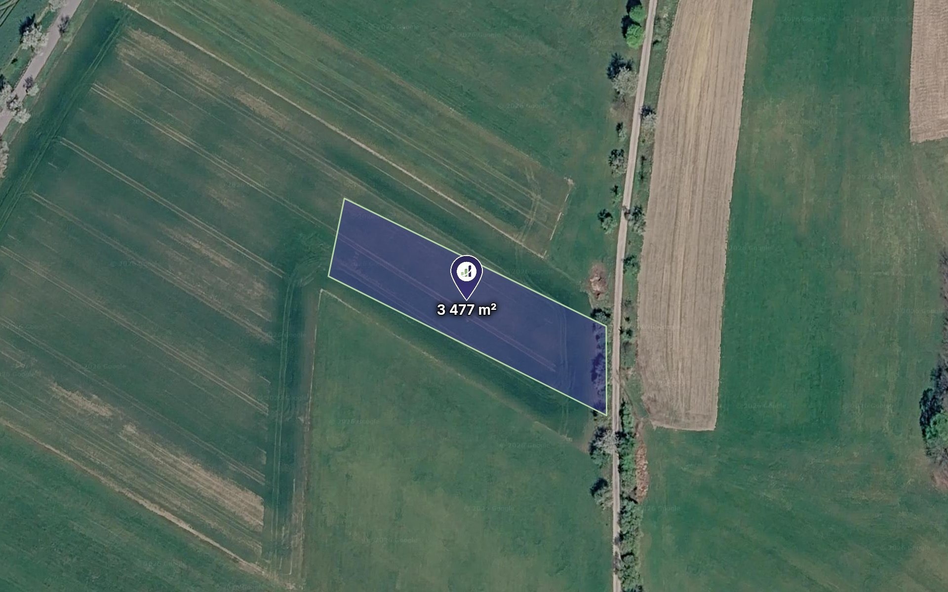 Zemědělské pozemky, Bílá, 652 m² - 1