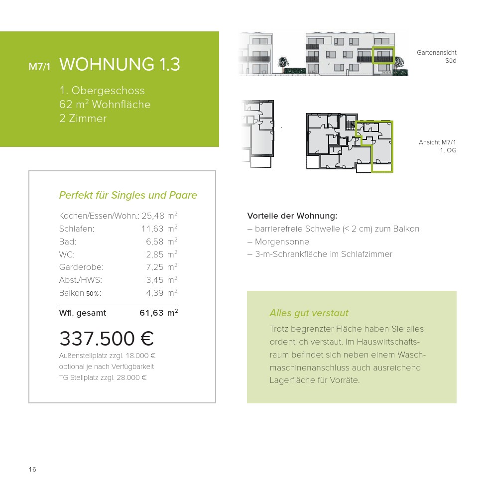 2+1, Moltkestr. 7, , Bádensko-Württembersko, 62 m² - 1