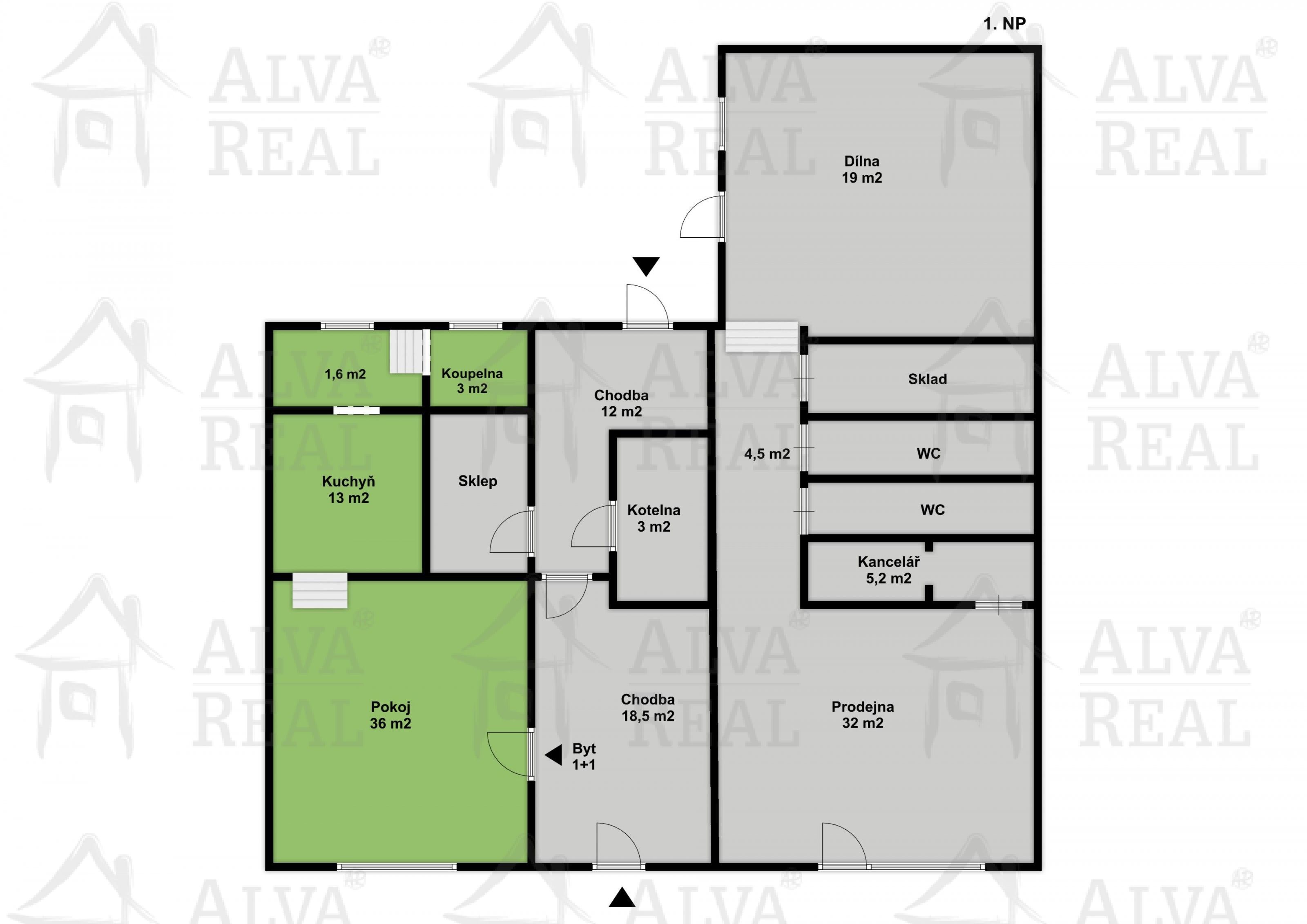 Činžovní domy, Školní, Jeseník, 465 m²