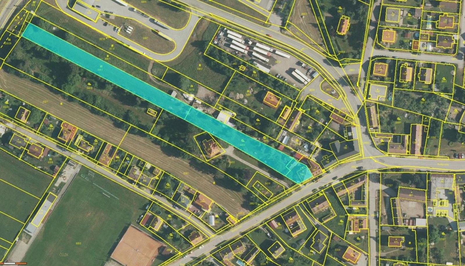Pozemky pro bydlení, Kamenný Újezd, 4 297 m²