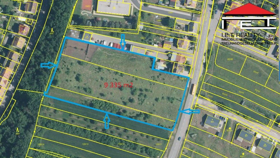 Prodej pozemek pro bydlení - Němčice, Ivančice, 9 335 m²