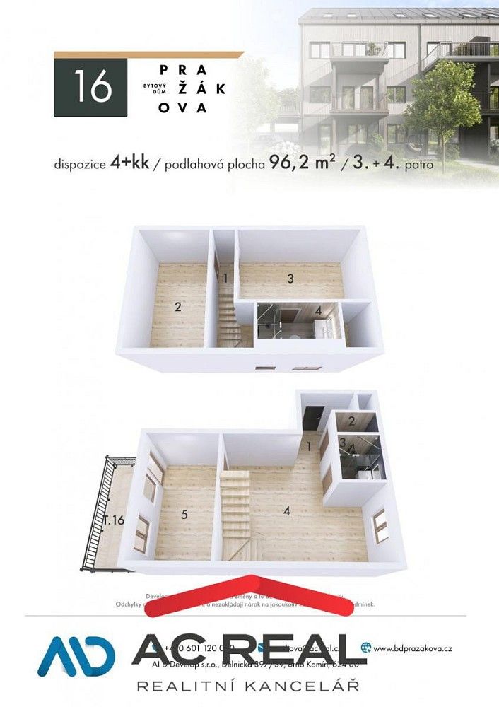Byt 4+kk · 96 m² · Brno - Horní Heršpice, okres Brno-město, Jihomoravský kraj - 3