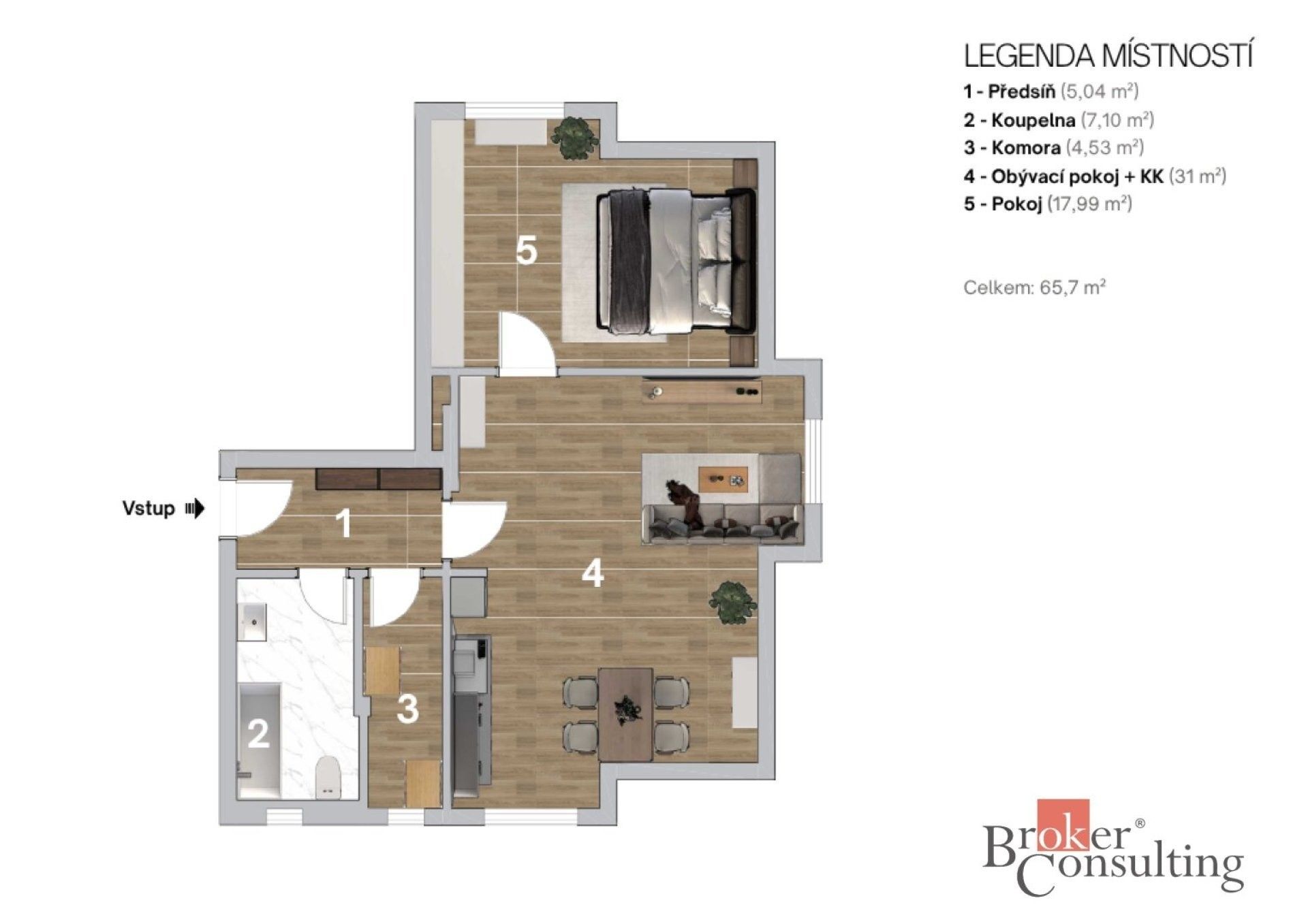 Prodej byt 2+kk - Na Jánské, Ostrava, 65 m² - 5