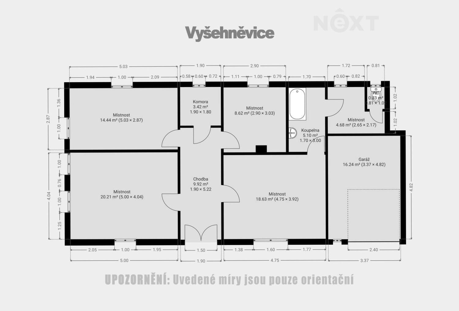 Prodej rodinný dům - Vyšehněvice, 100 m²