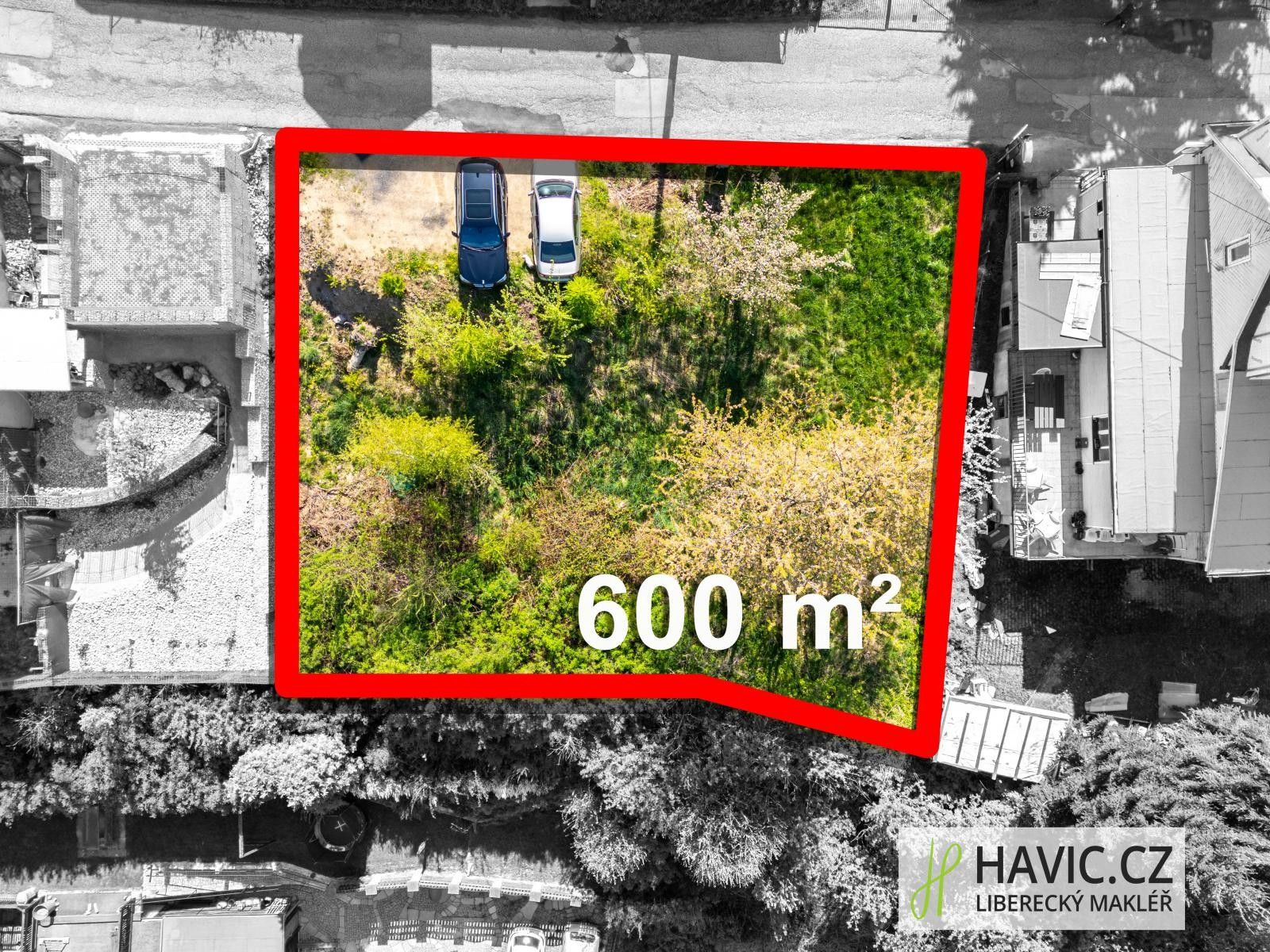 Prodej pozemek pro bydlení - Výletní, Liberec, 600 m²