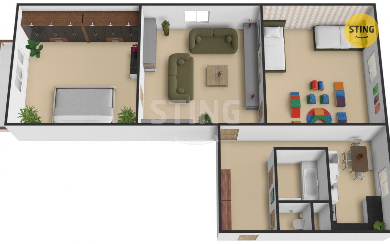 Byt 3+1 · 53 m² · Nádražní, Přerov - 3