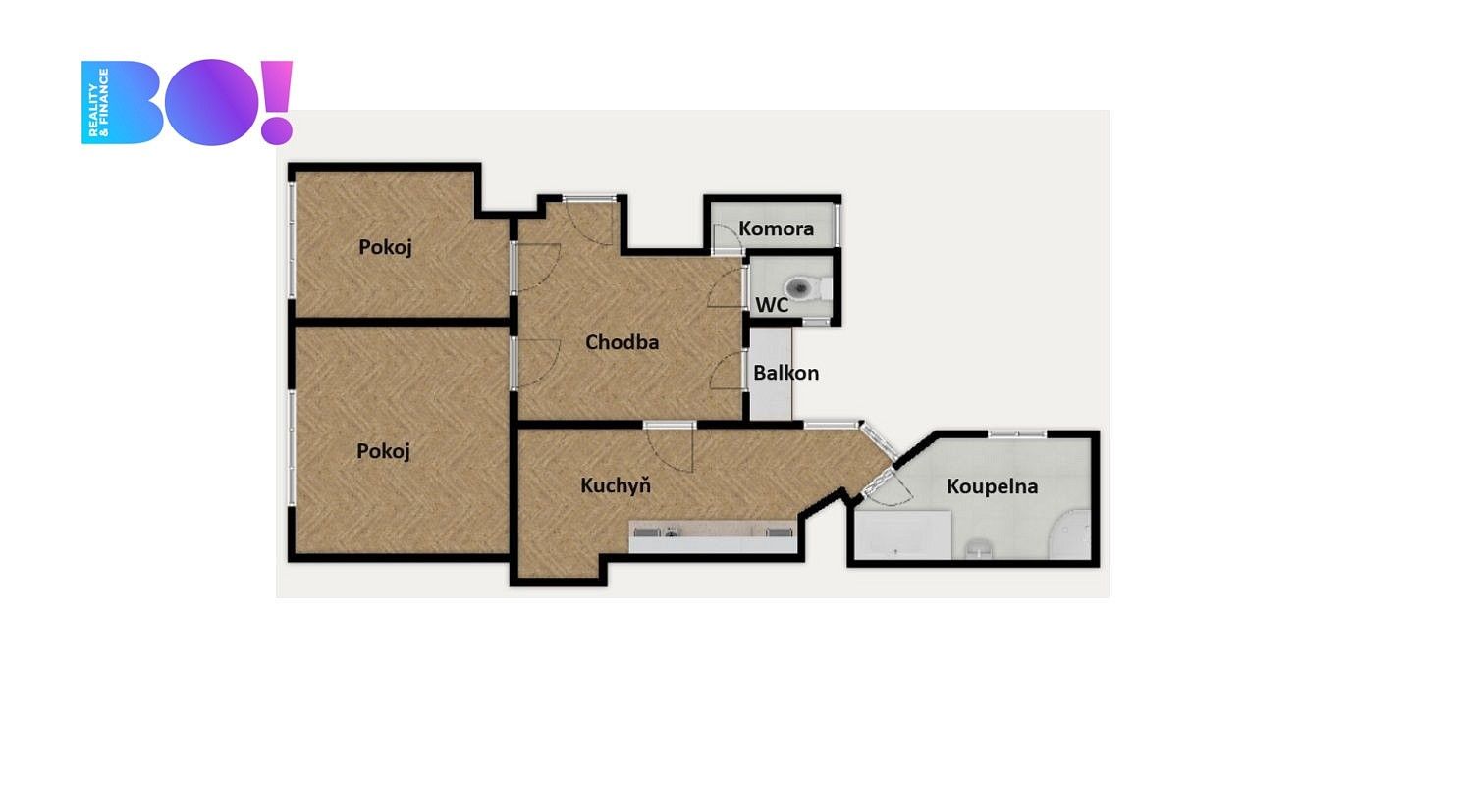 Byt 2+1 · 92 m² · Ostrava - Moravská Ostrava, okres Ostrava-město, Moravskoslezský kraj - 4