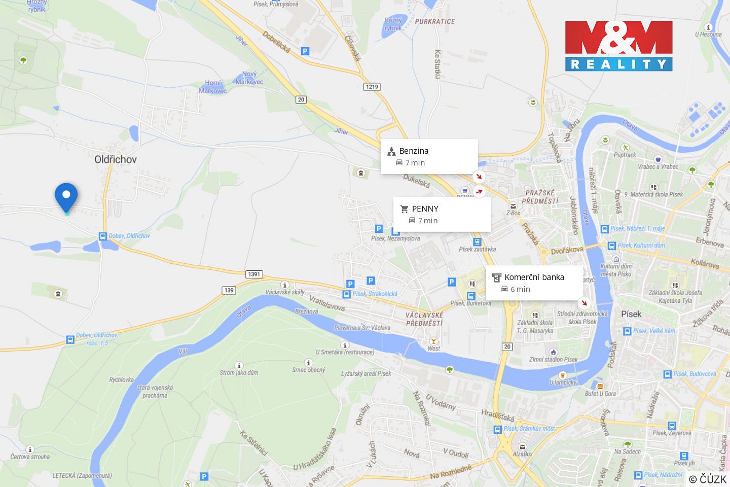 Prodej pozemek pro bydlení - Dobev - Oldřichov, okres Písek - 5