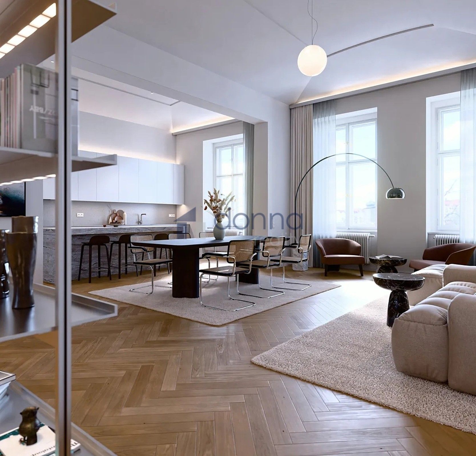 3+kk, Janáčkovo nábřeží, Praha, 164 m²