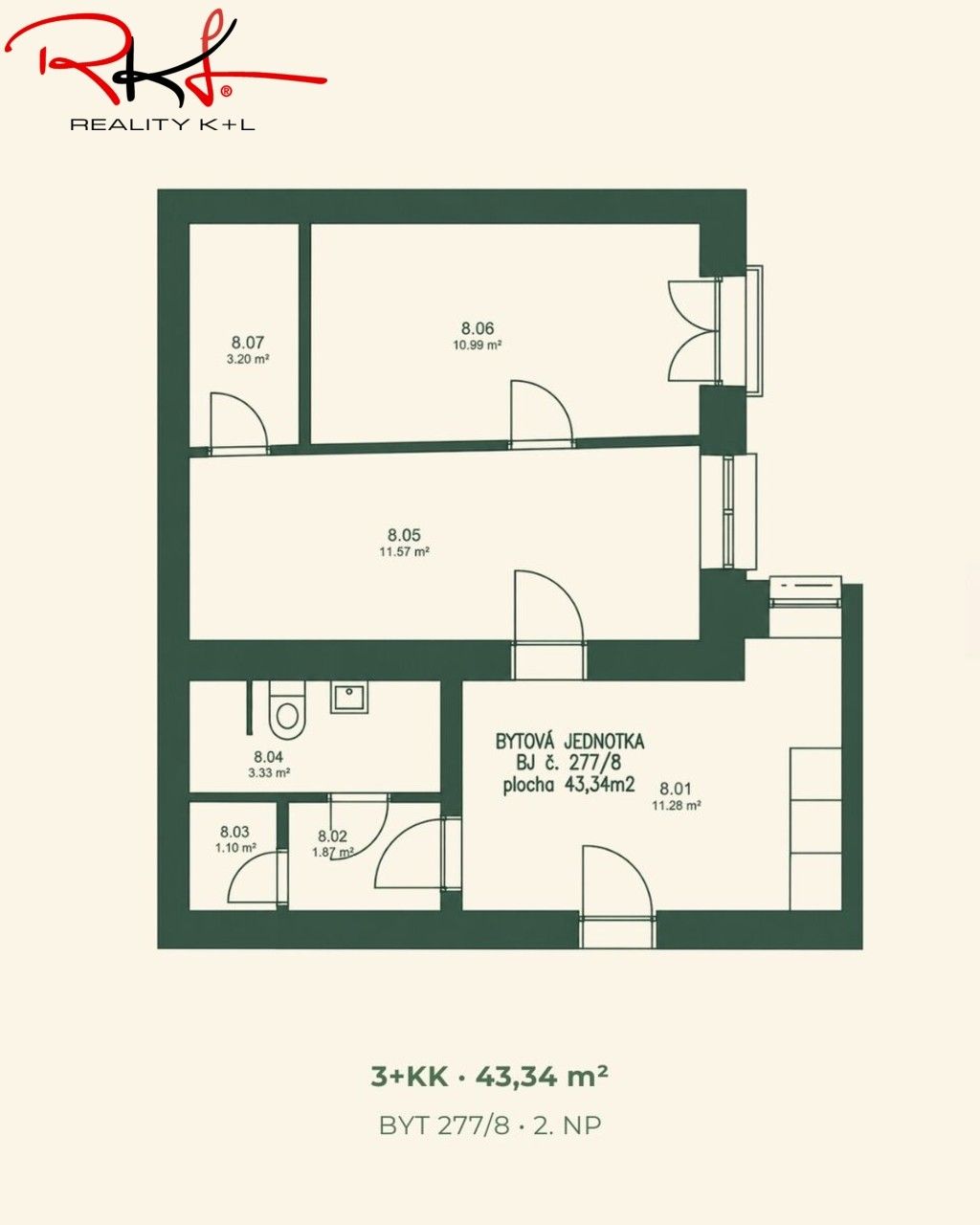 Prodej byt 3+kk - Havlíčkova, Roudnice nad Labem, 44 m² - 5