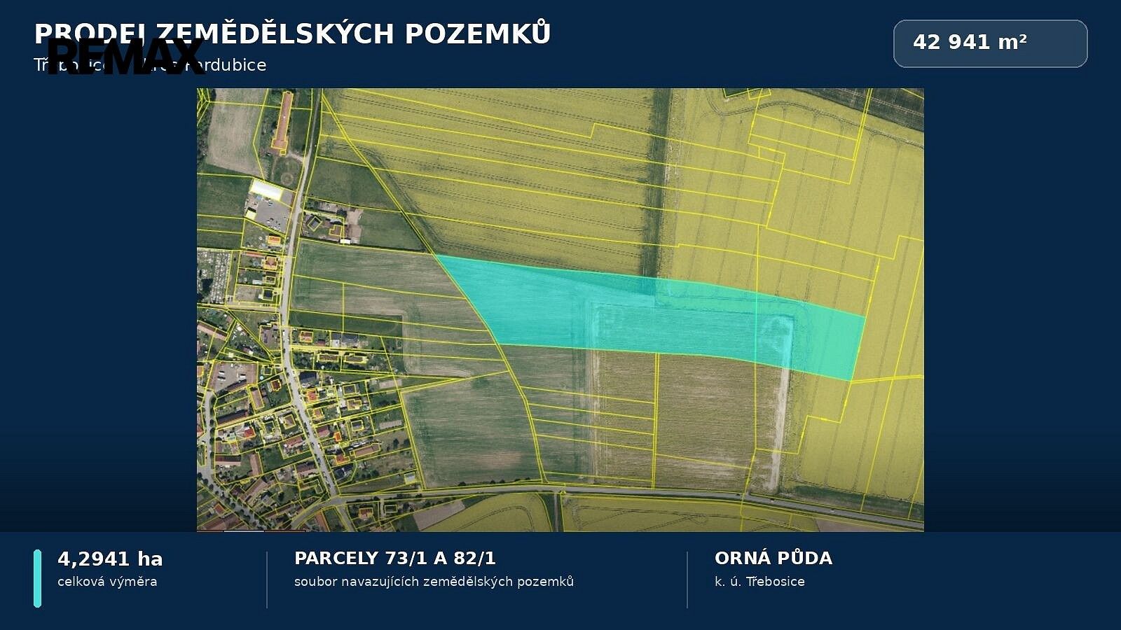Zemědělské pozemky, Třebosice, okres Pardubice - 1