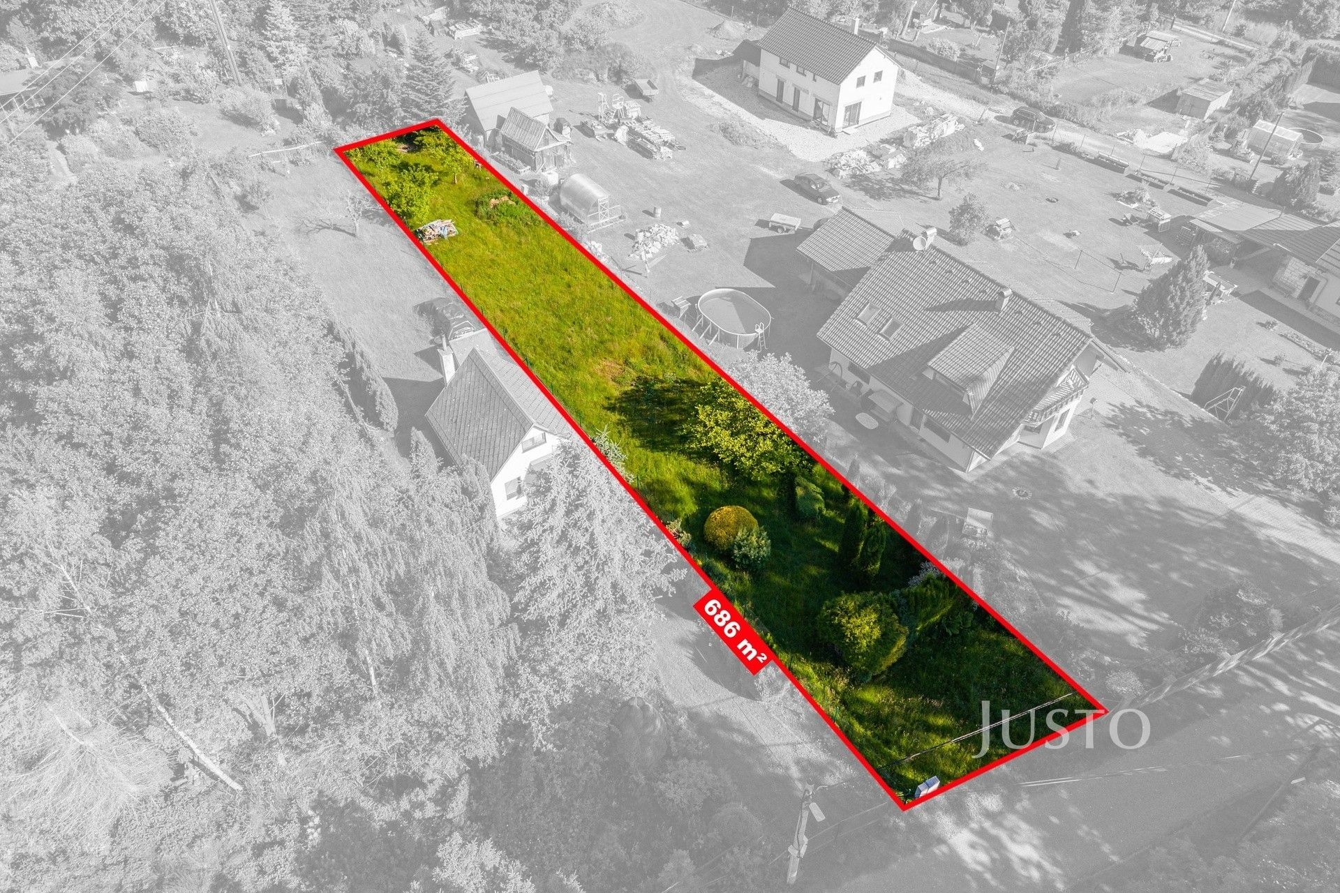 Zahrady, Křižanská , Liberec, 686 m² - 1