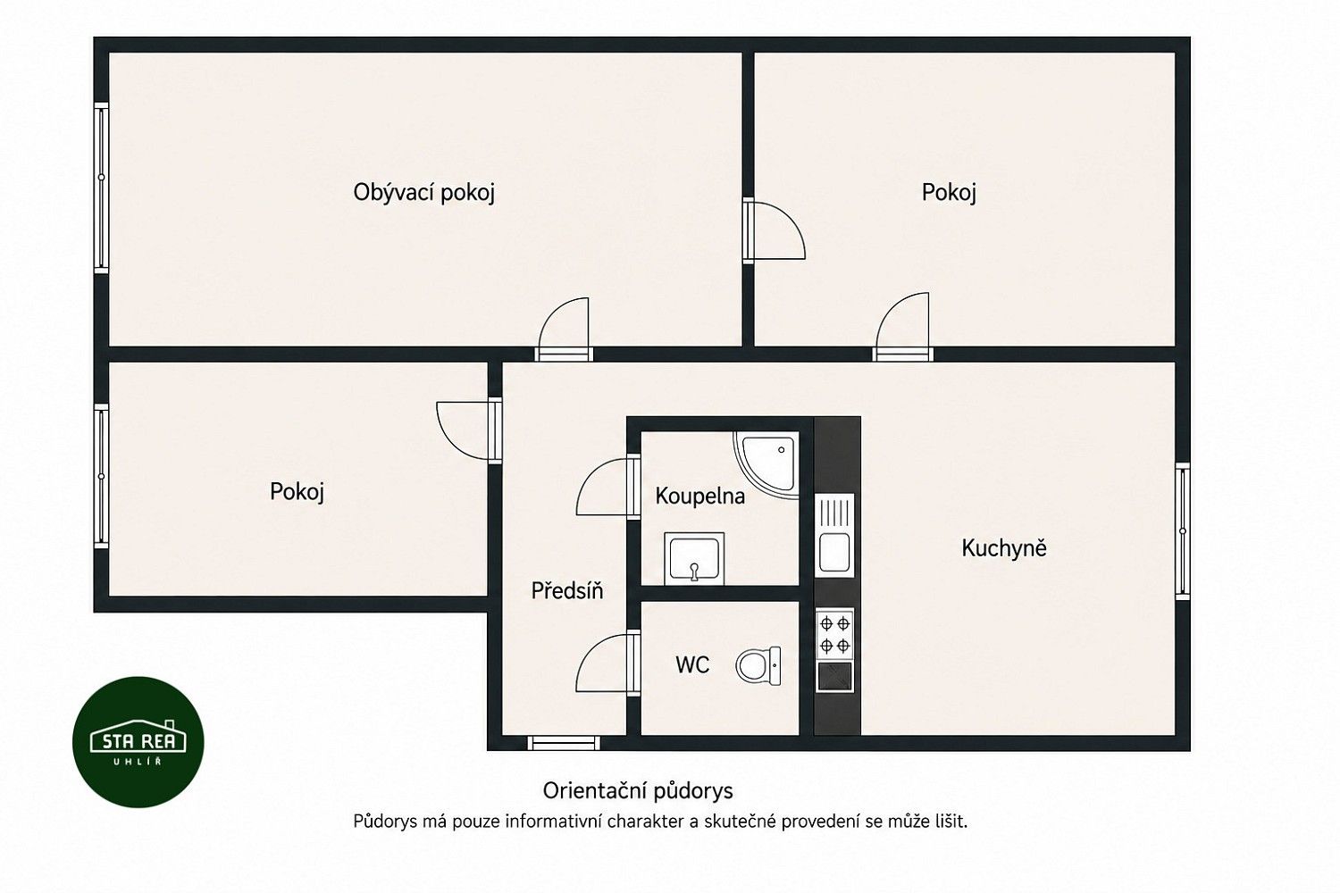 Byt 3+1 · 64 m² · Alžírská, Ostrava - Poruba - 3