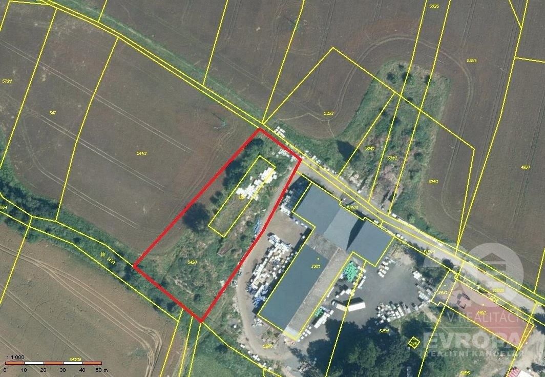 Prodej komerční pozemek - Břehy, 3 469 m²
