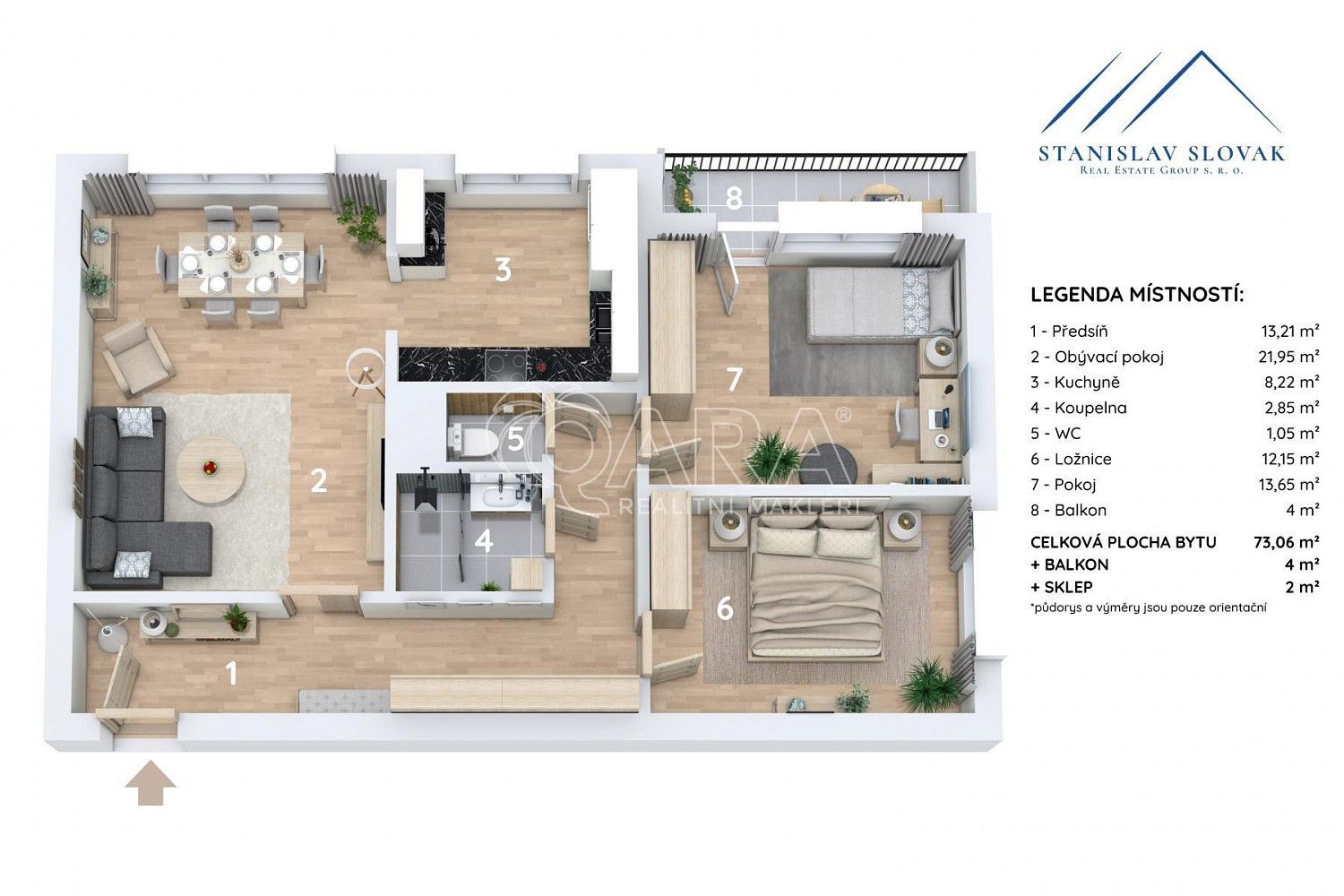 Byt 3+1 · 77 m² · Jana Maluchy, Ostrava - Dubina - 3