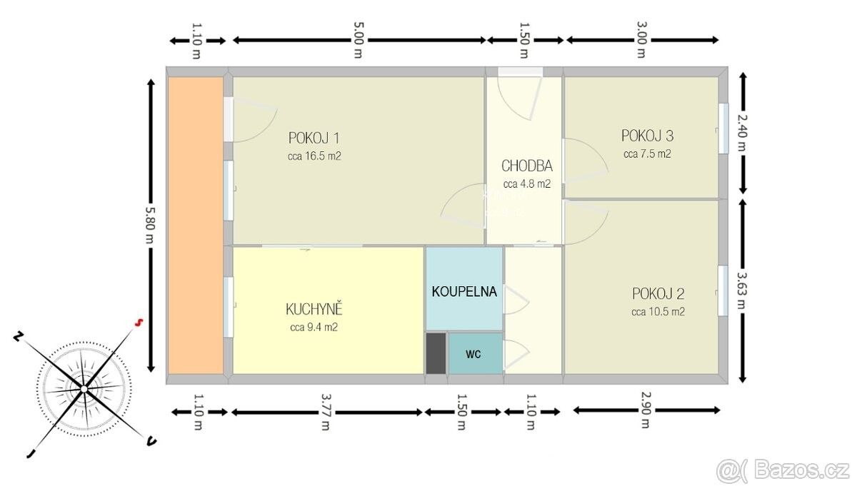 Pronájem byt - Praha, 140 00