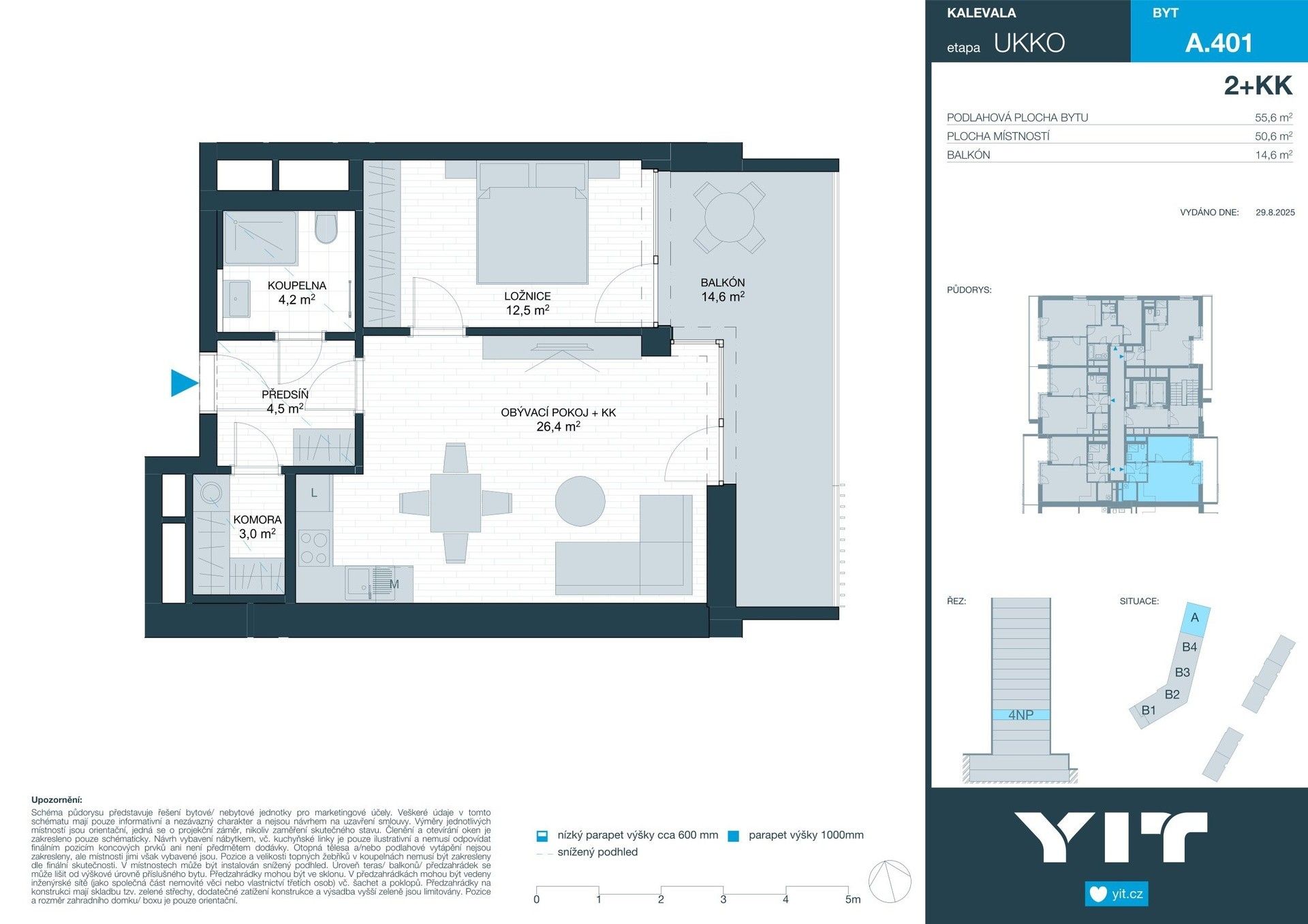 Prodej byt 2+kk - Brno, 51 m²