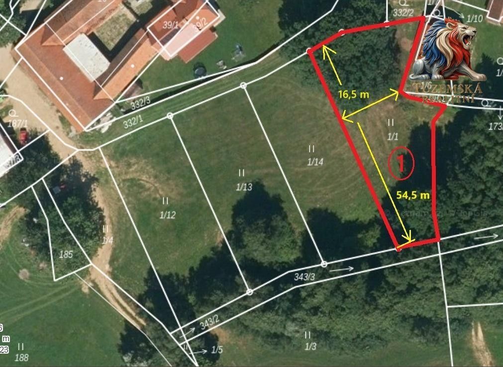 Pozemky pro bydlení, Chmelná, Nová Cerekev, 982 m² - 2