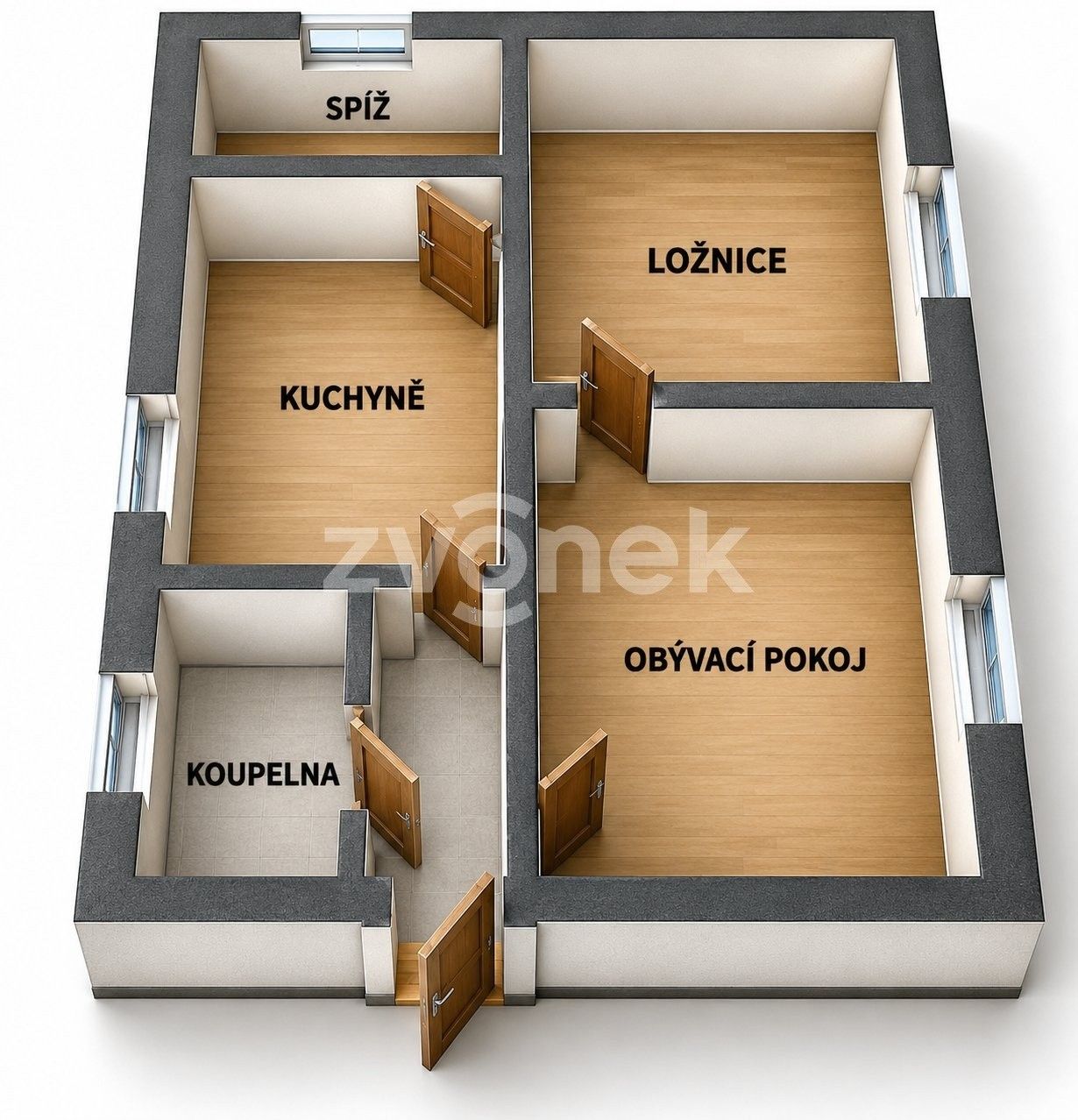 Rodinné domy, Zálešná II, Zlín, 50 m² - 2
