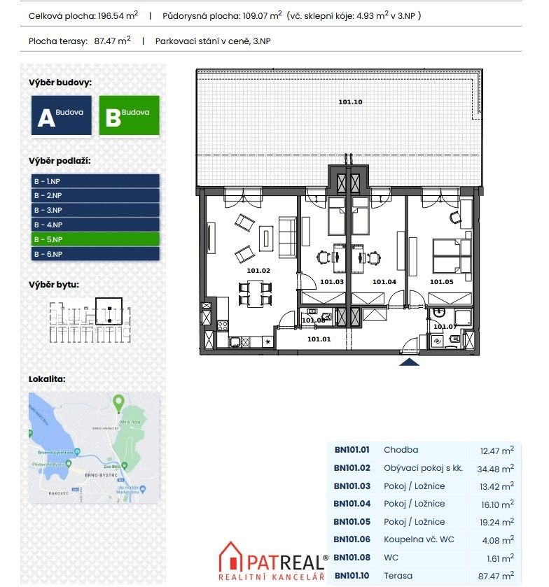 4+kk, Ondrova, Brno Kníničky, 192 m² - 2