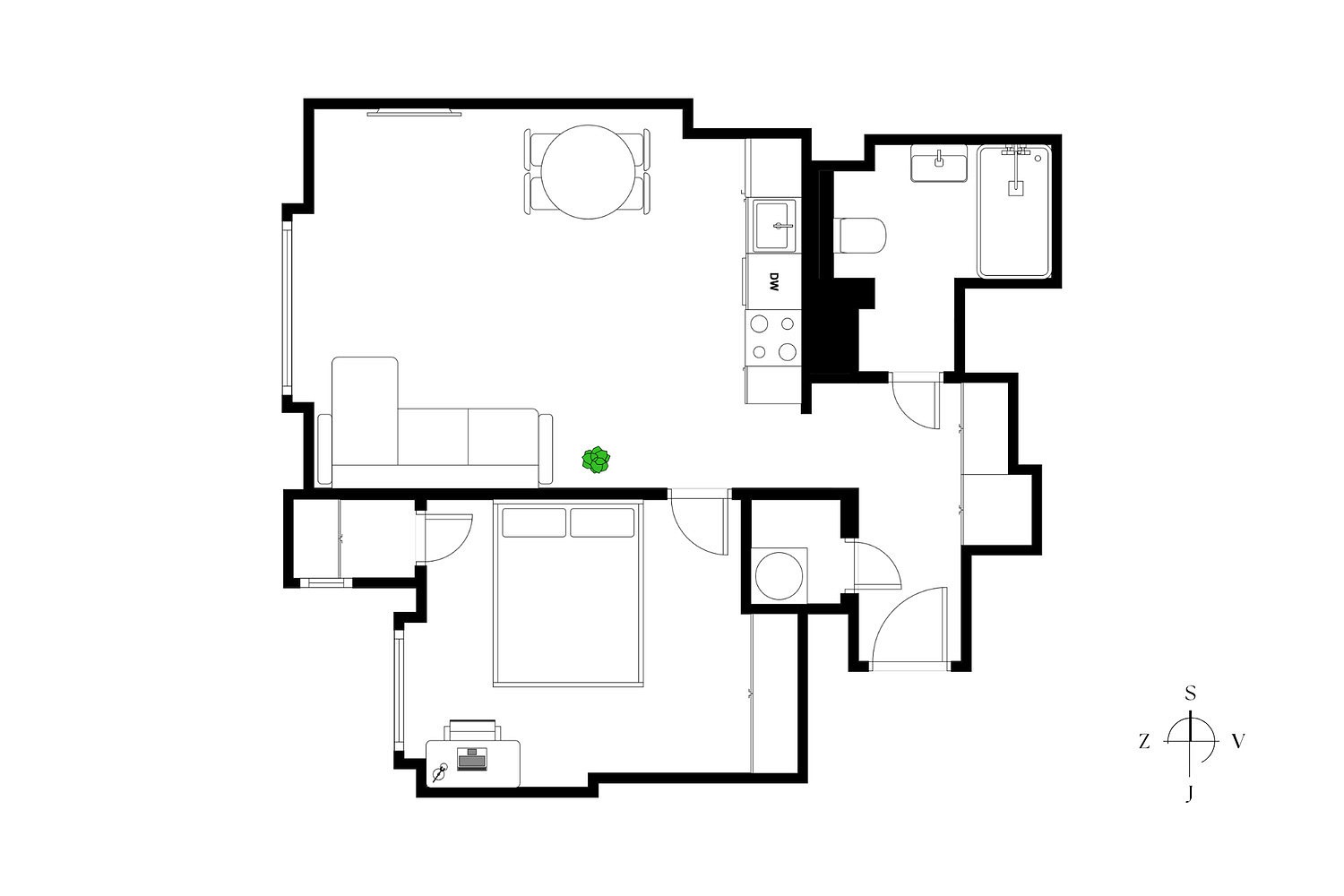 Byt 2+kk · 47 m² · V Horkách, Praha 4 - Nusle - 3
