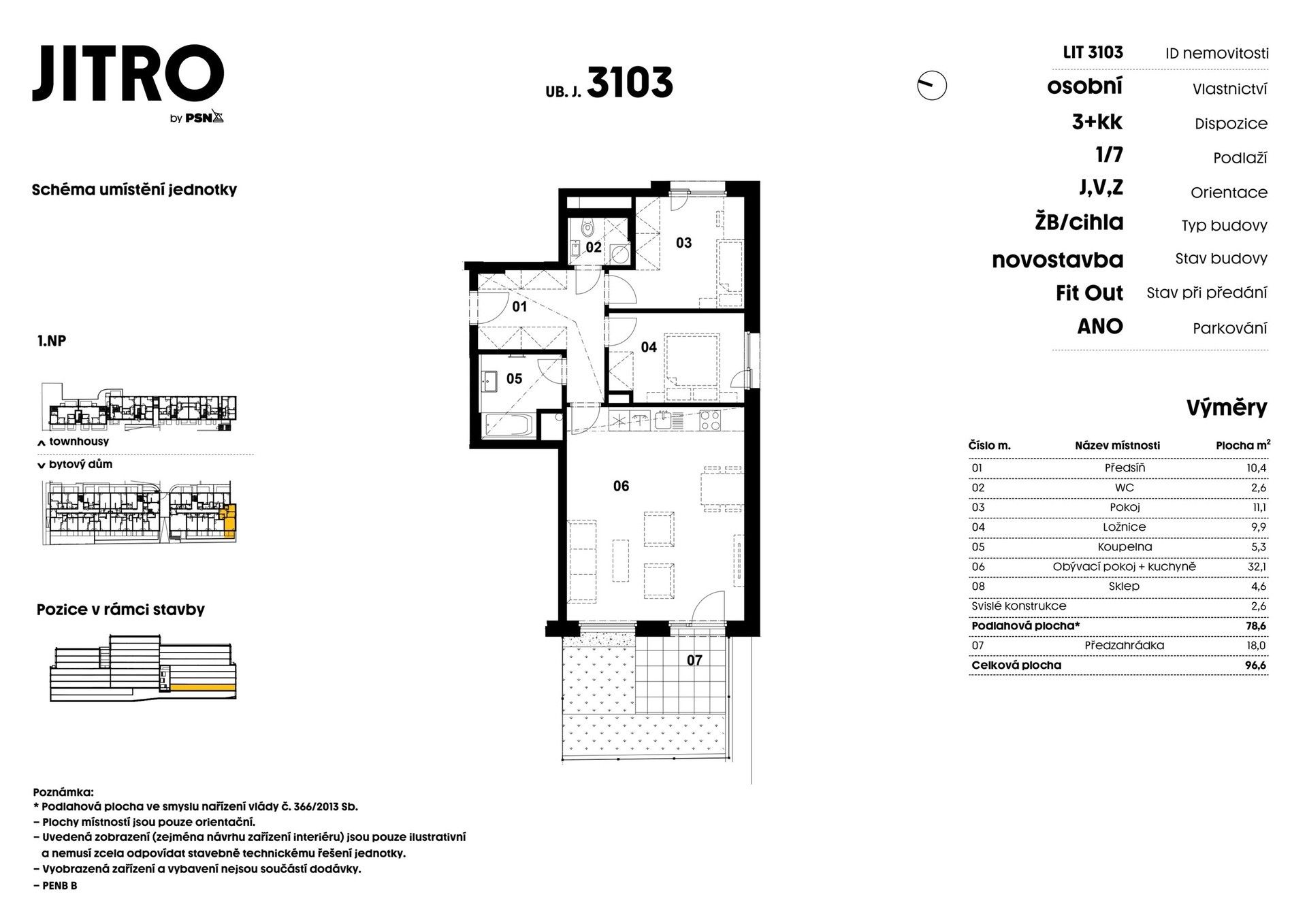 3+kk, Litevská, Praha Vršovice, 76 m² - 2