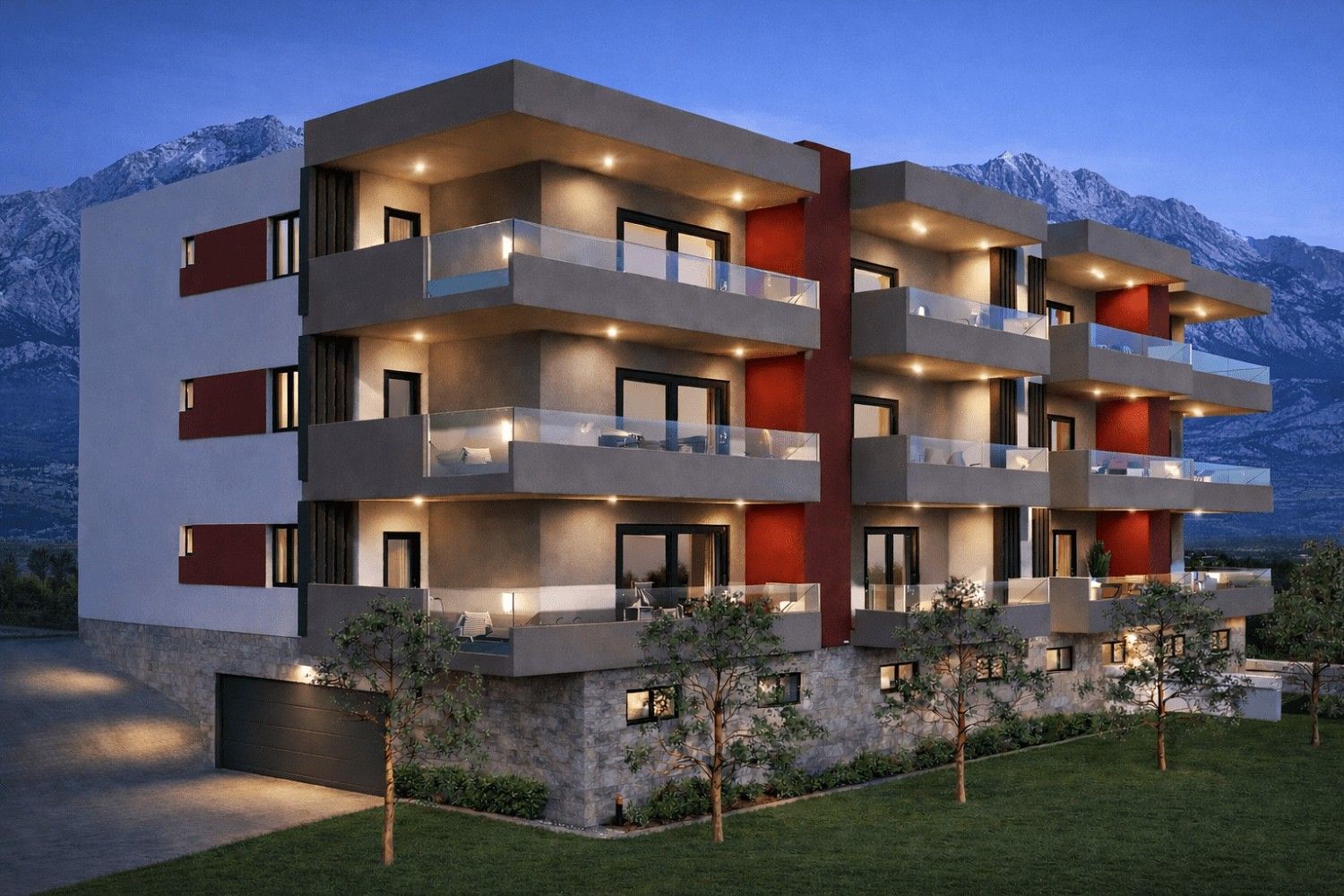 2+kk, Zadarska, Makarska, Chorvatsko, 81,2 m² - 1