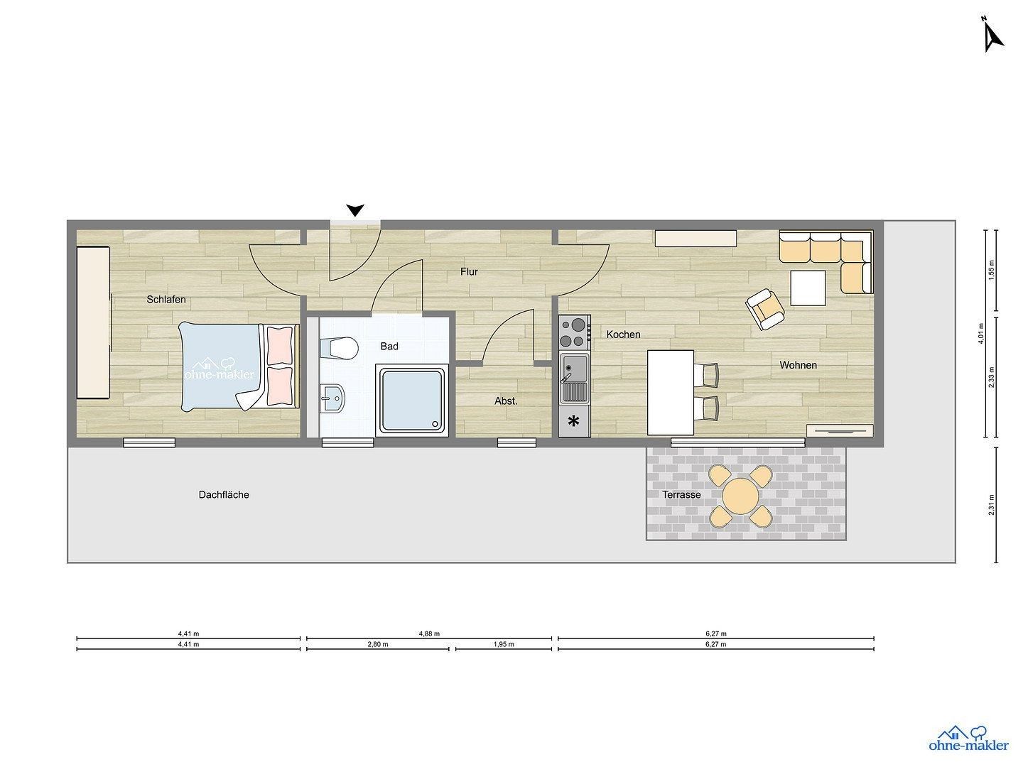 2+kk, , Severní Porýní-Vestfálsko, 62 m² - 2