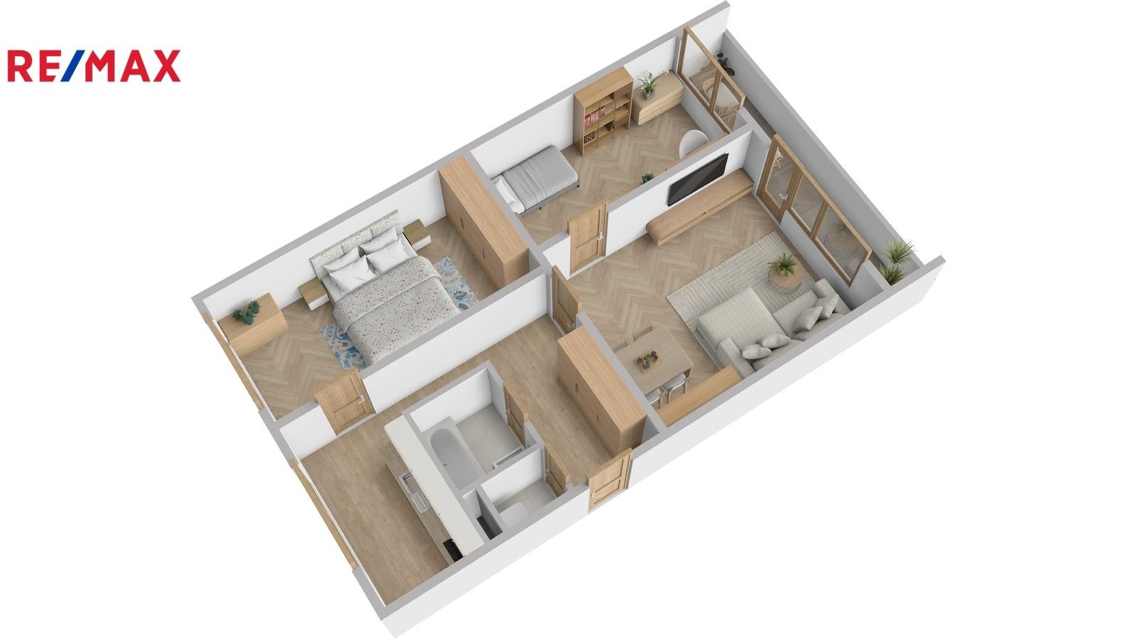 Prodej byt 3+1 - U Stadionu, Chrudim, 57 m²