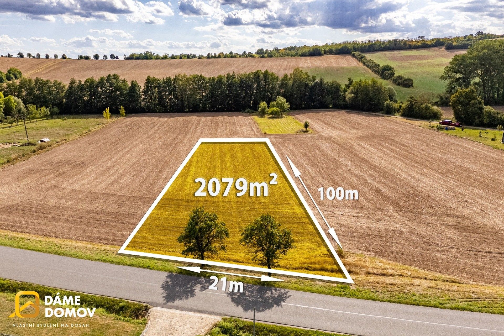 Pozemky pro bydlení, Traplice, 2 079 m² - 1