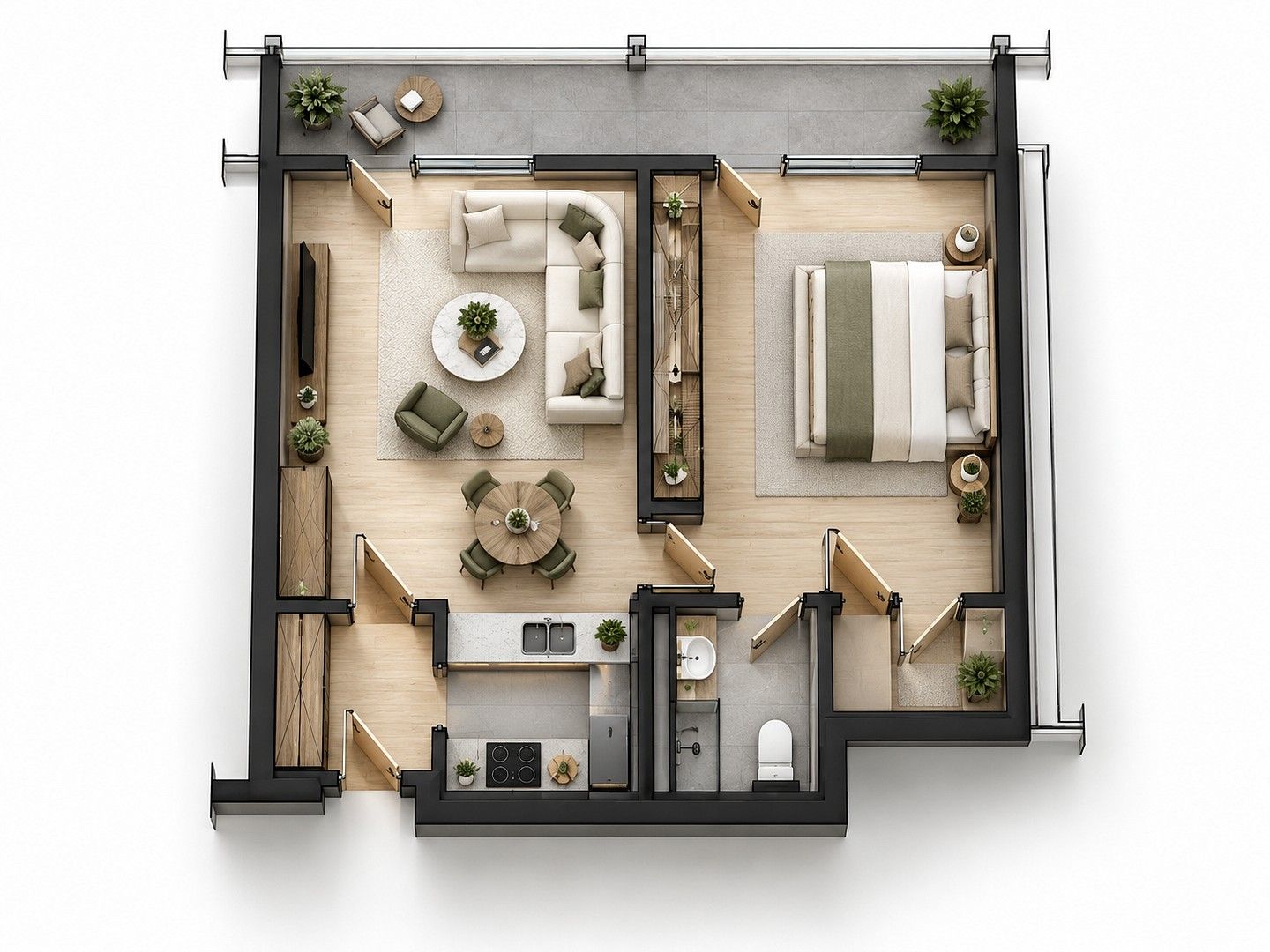 2+1, München Berg am Laim Bayern 81673, 56 m² - 1