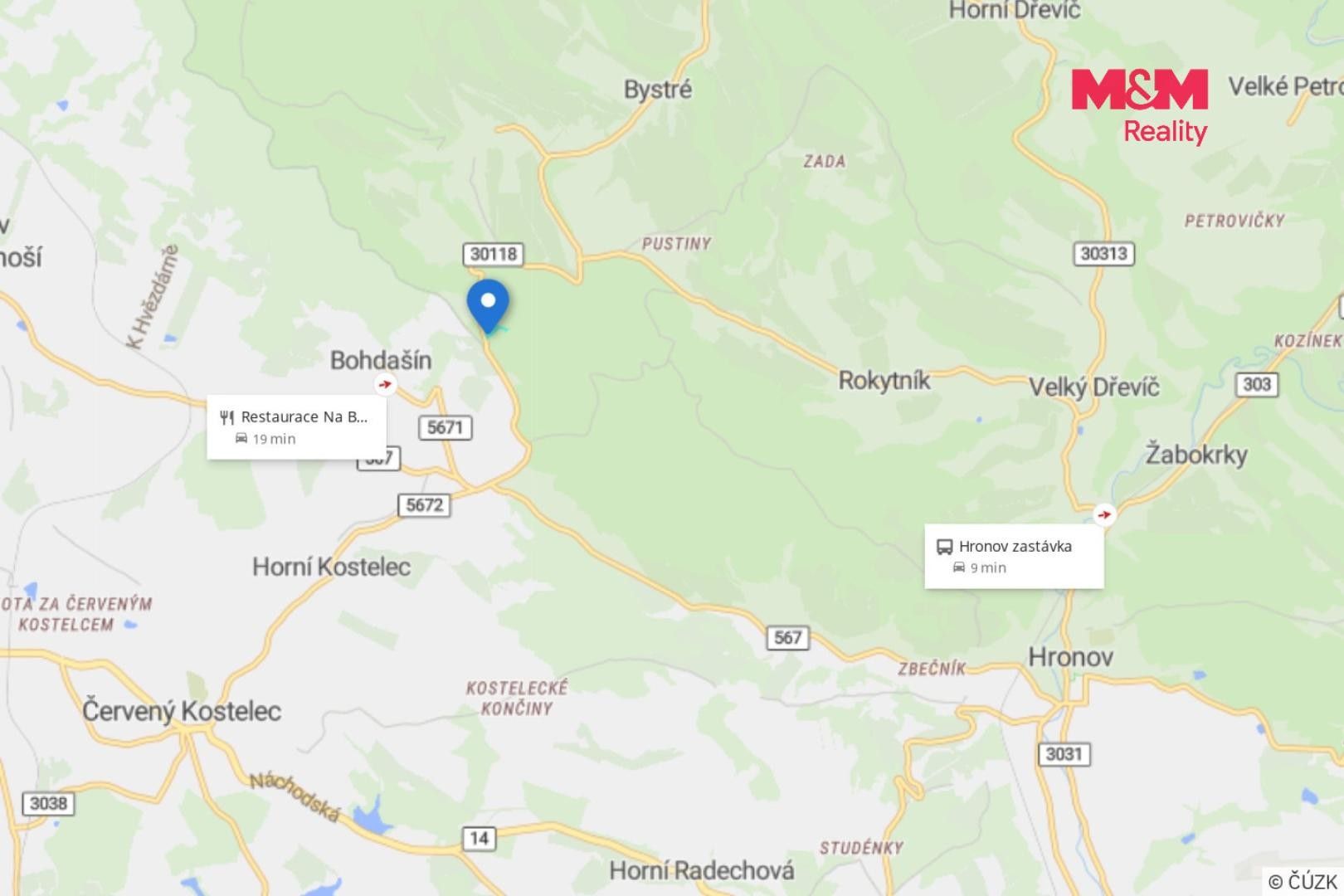Prodej louka - Červený Kostelec Bohdašín - 5