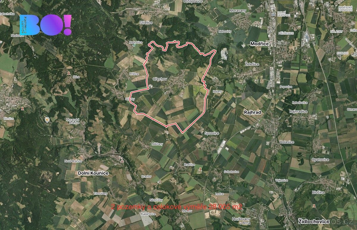 Prodej pozemek pro bydlení - Ořechov u Brna, 664 44