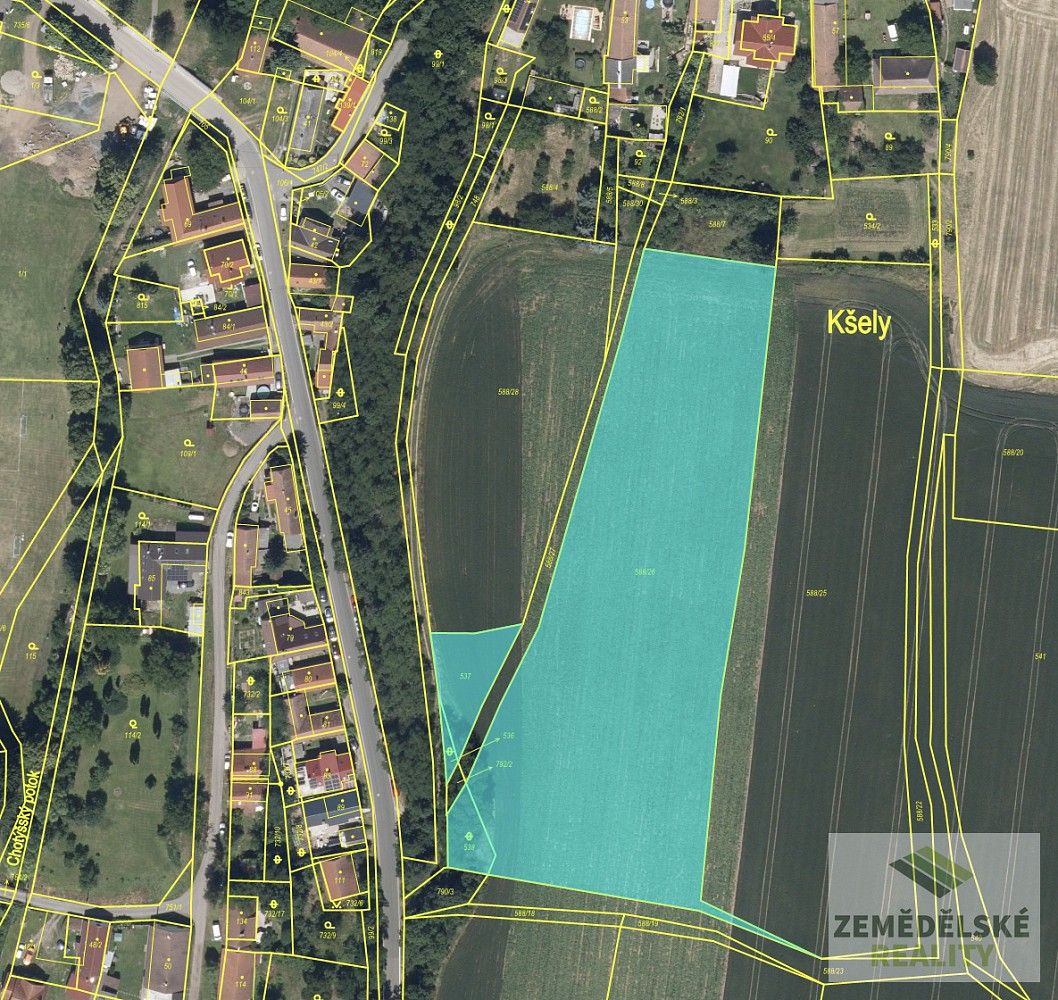 Zemědělské pozemky, Kšely, okres Kolín - 1