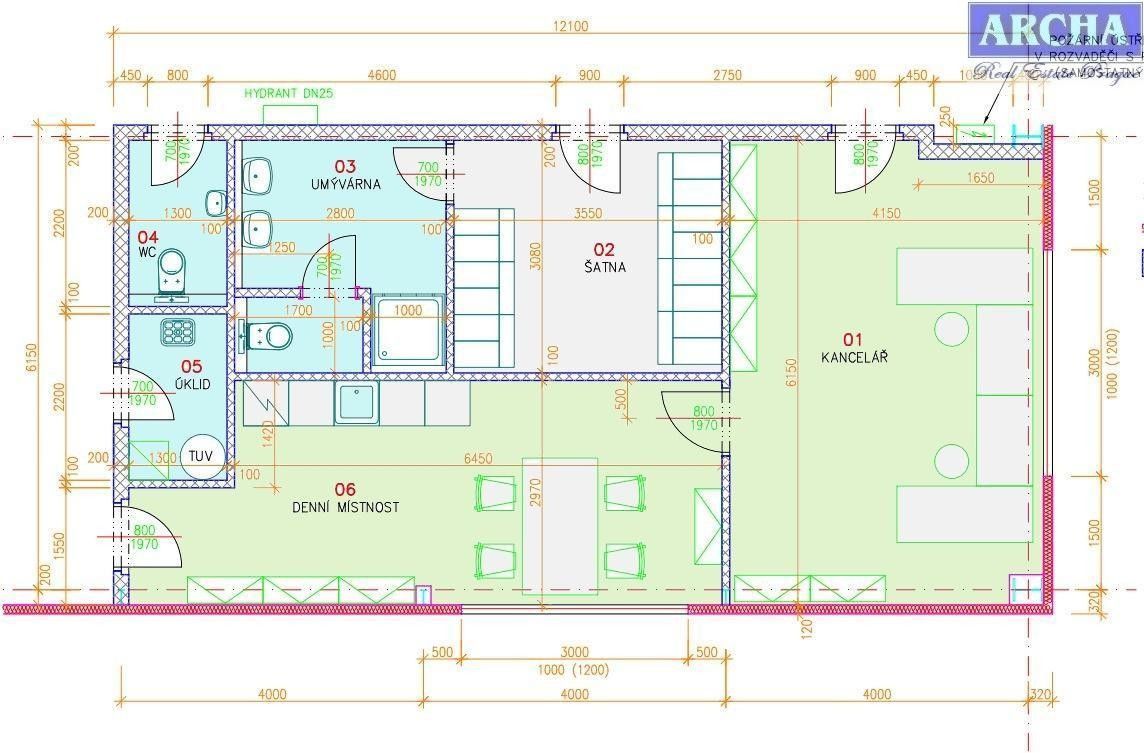 Pronájem sklad - Pražská, Hořovice, 2 197 m²