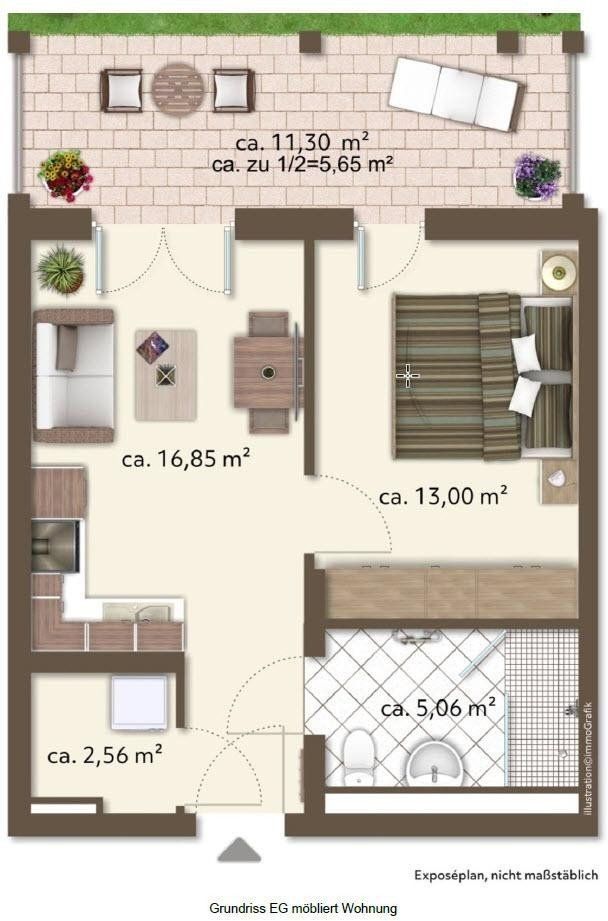 Byt 2+1 · 41 m² · Frühlingsplatz.2 Karlsfeld Karlsfeld Bayern 85757 - 3