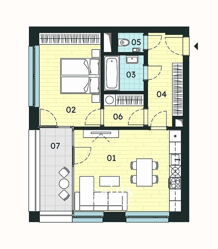 Prodej byt 2+kk - Znojmo, 54 m² - 5