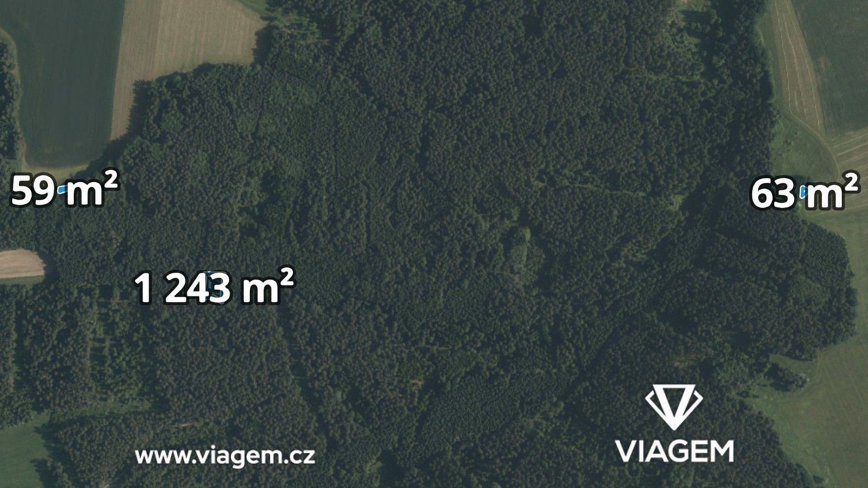 Les, 1 365 m²