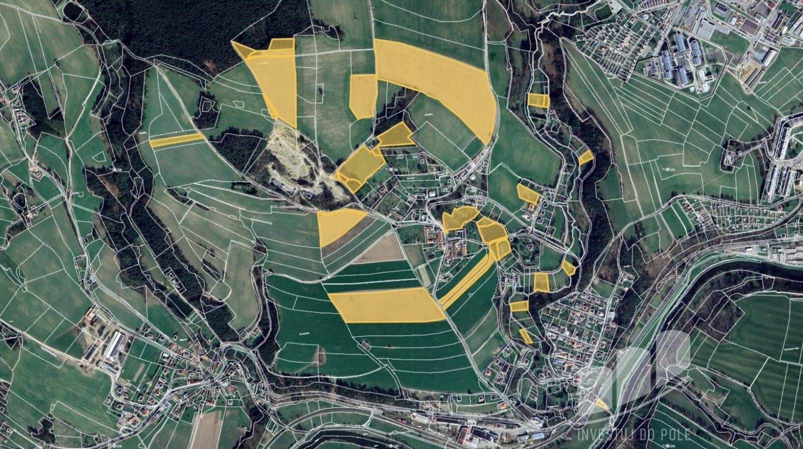 Zemědělské pozemky, Dolní Březinka, Světlá nad Sázavou, 50 170 m²