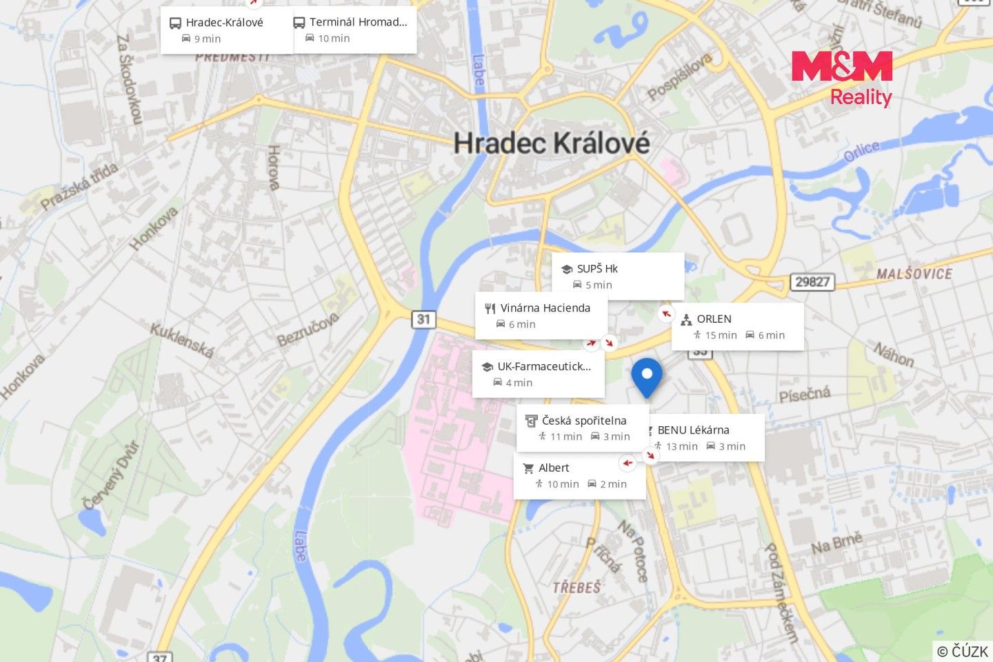 Pronájem byt 2+kk - Durychova, Hradec Králové, 49 m² - 5