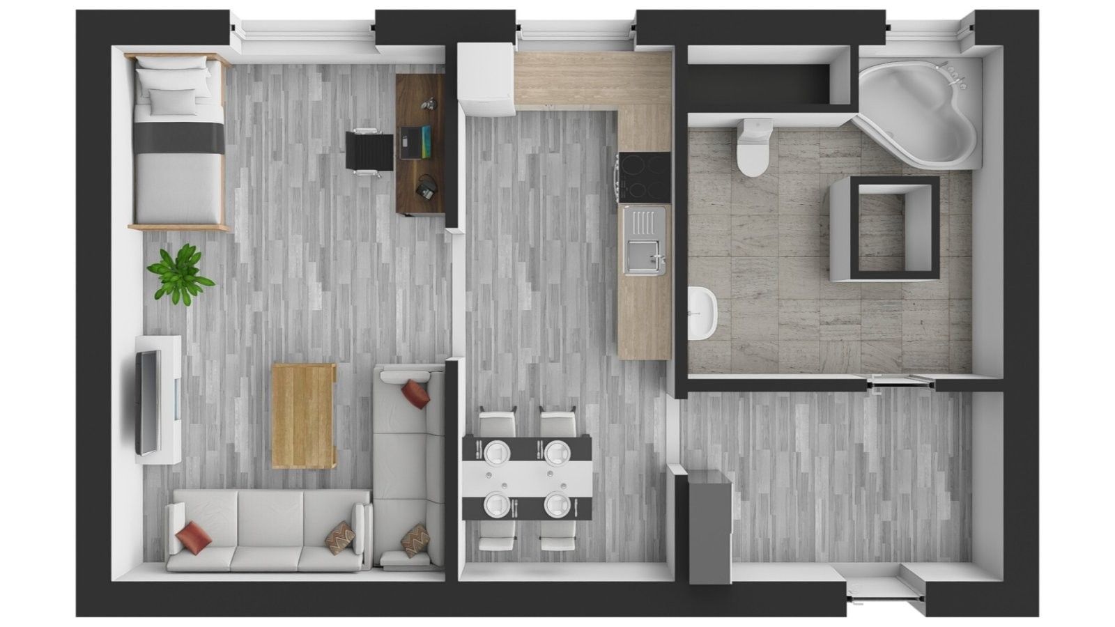 1+1, Polská 221, Trutnov Dolní Předměstí, 57 m² - 2