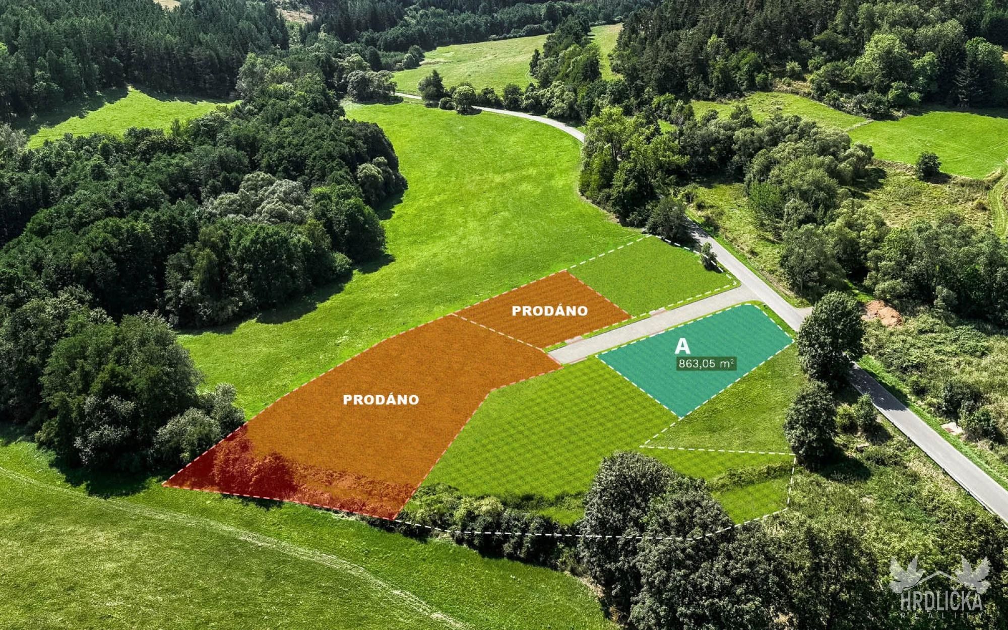 Pozemky pro bydlení, Čestice, 864 m² - 2