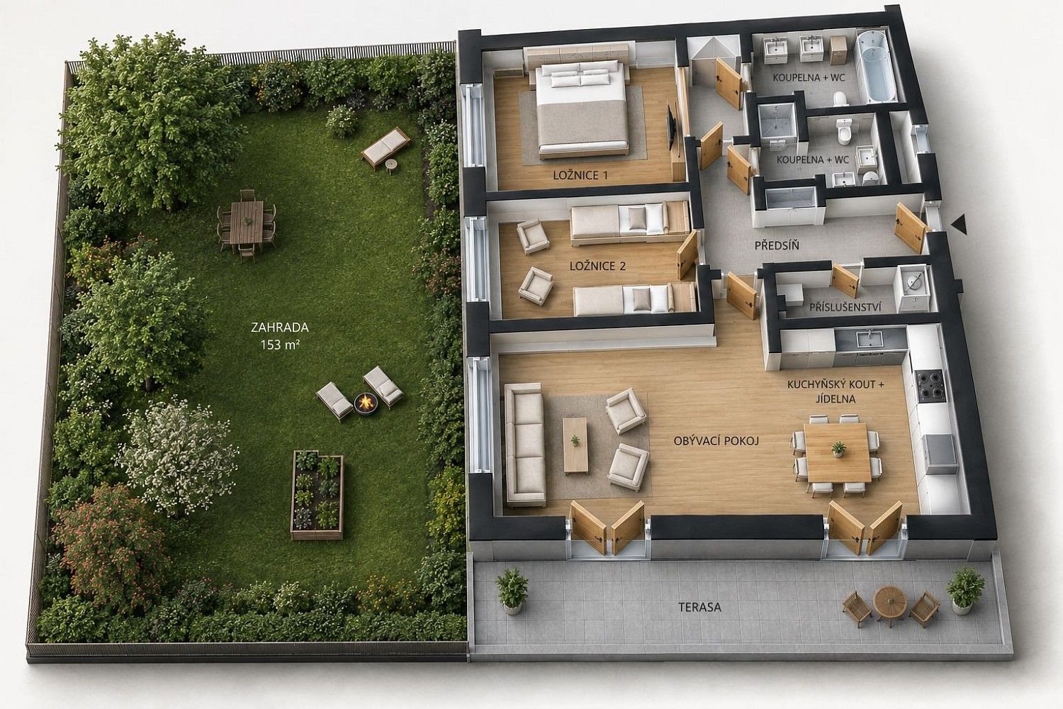 3+kk, Skotská, Praha 6 - Vokovice, 88 m² - 2