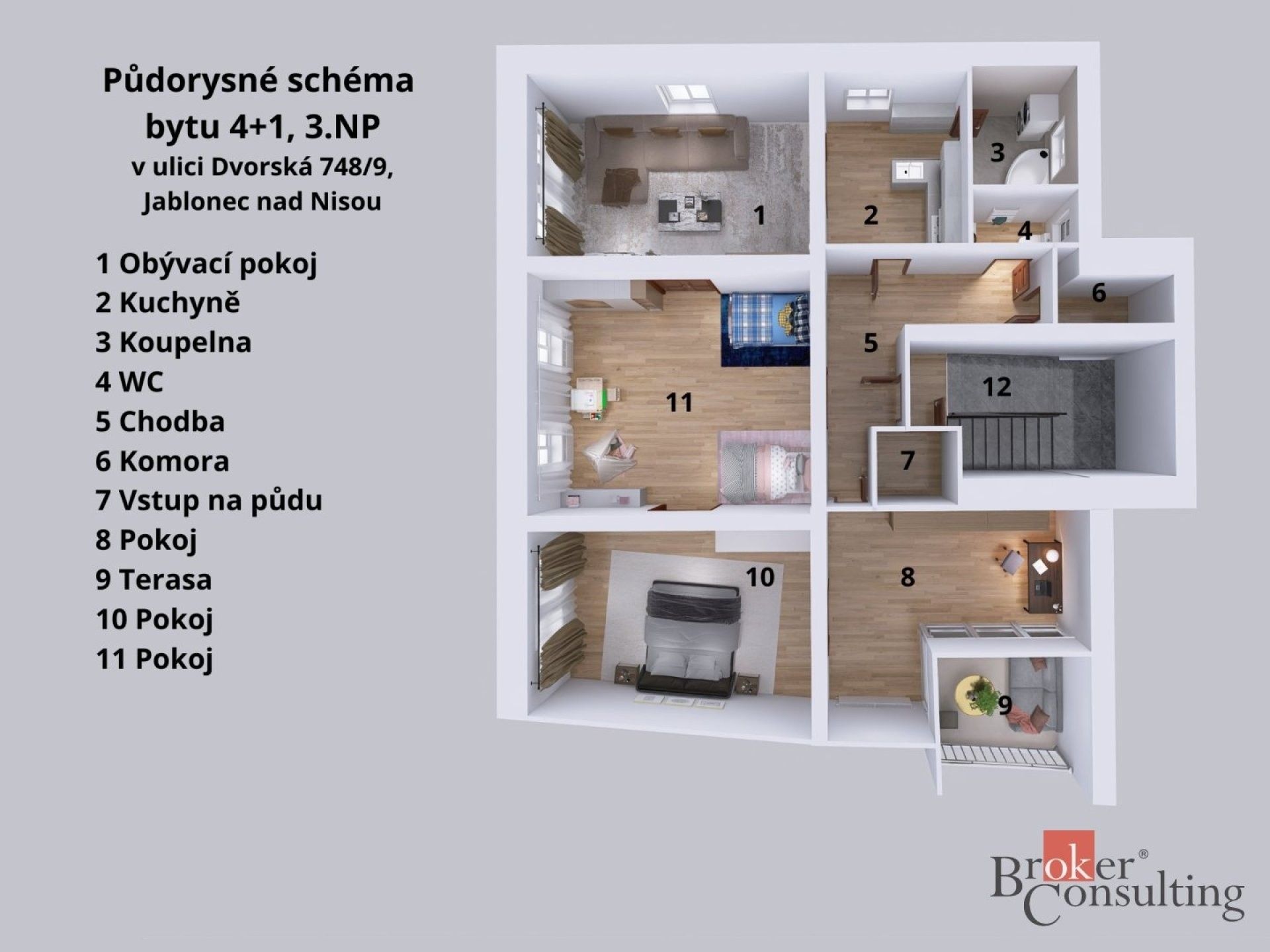 Byt 4+1 · 128 m² · Dvorská, Jablonec nad Nisou - 4
